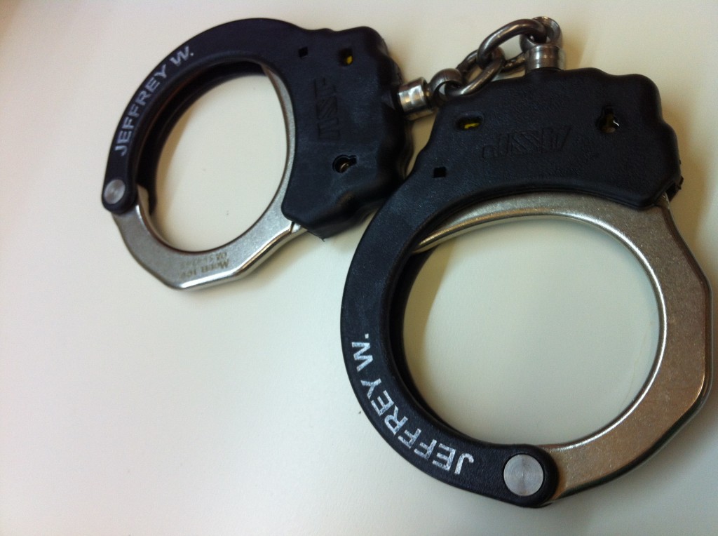 Custom Laser Enbraved Police Hand Cuffs