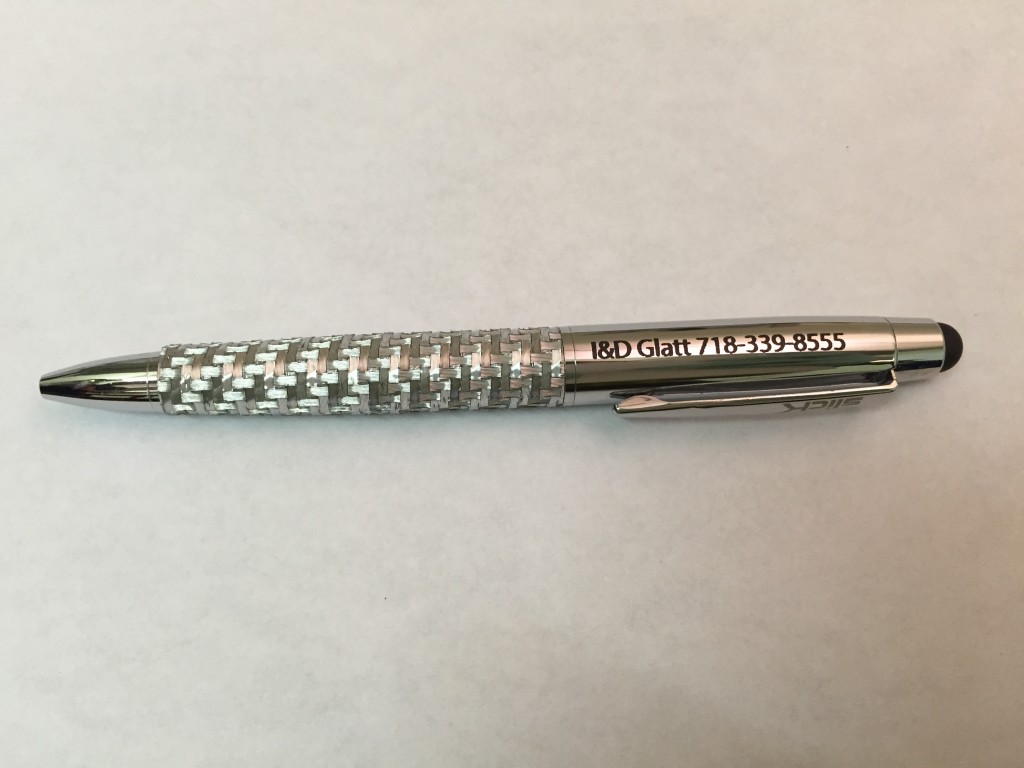 metal pen parking etching custom nyc