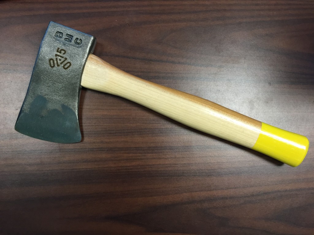 metal axe camping  filre laser engraving nyc