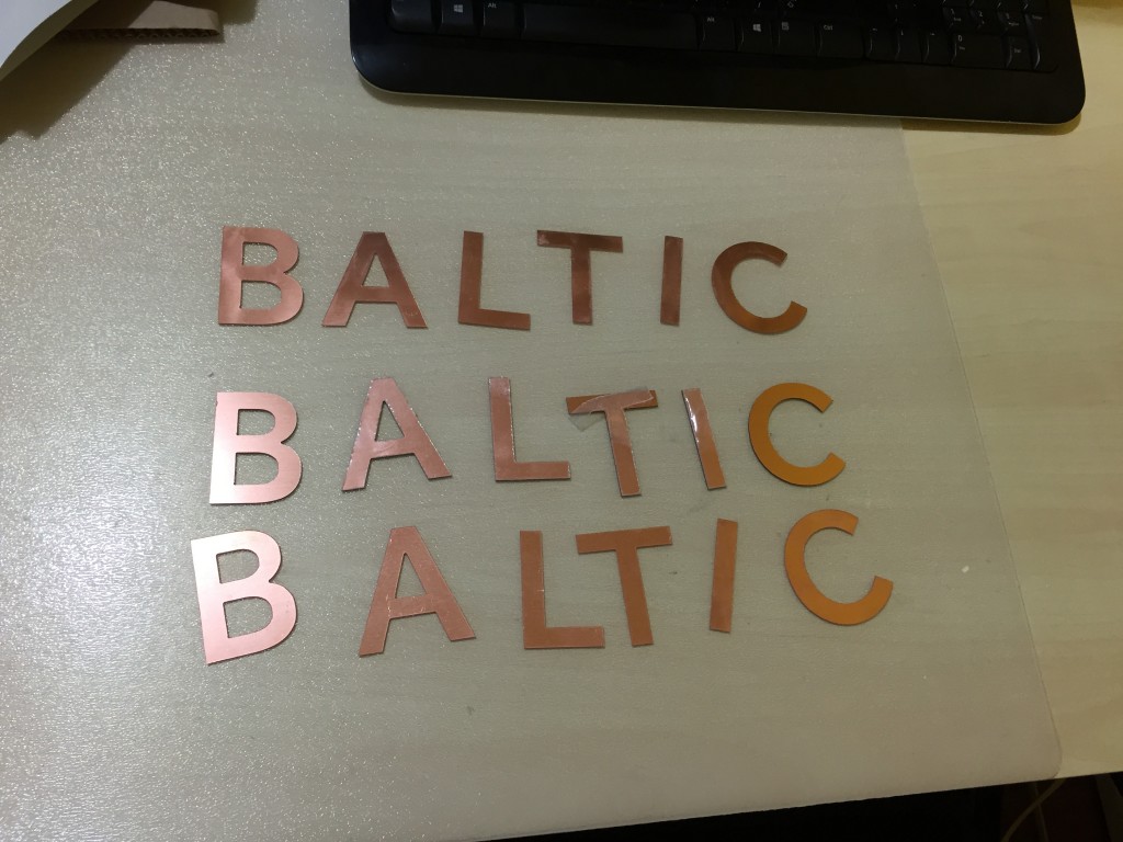 Metal Laser Cutting Sign Letters for Marble Insert