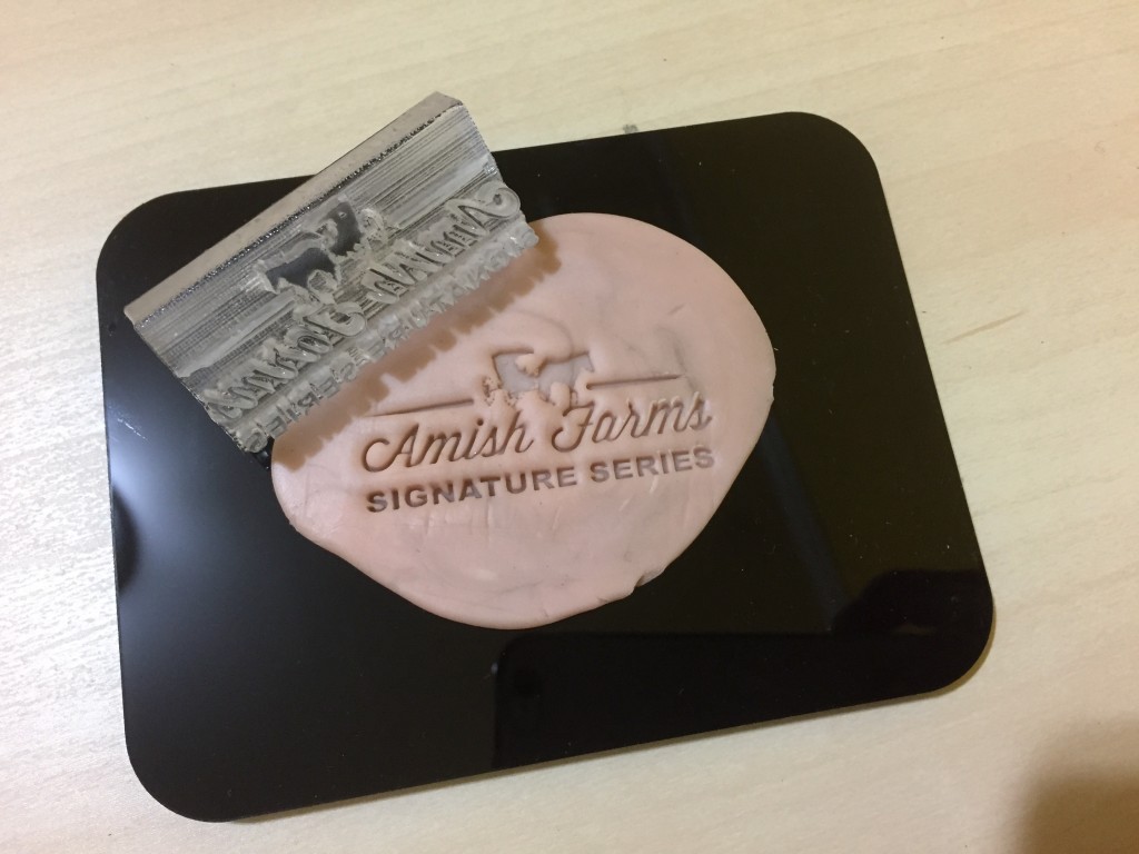 custom soap stamp  test plate