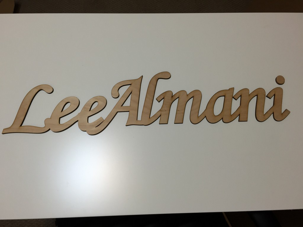 Wood Event Sign – Laser Cut Plywood