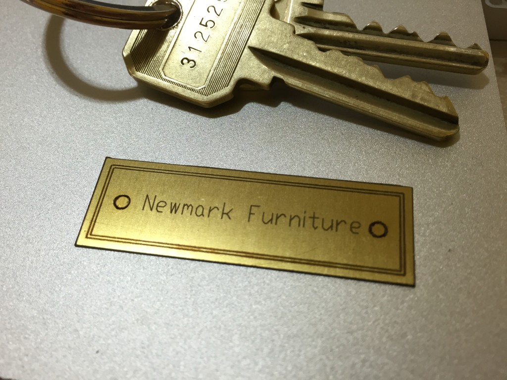 brass laser cutting furniture name plate