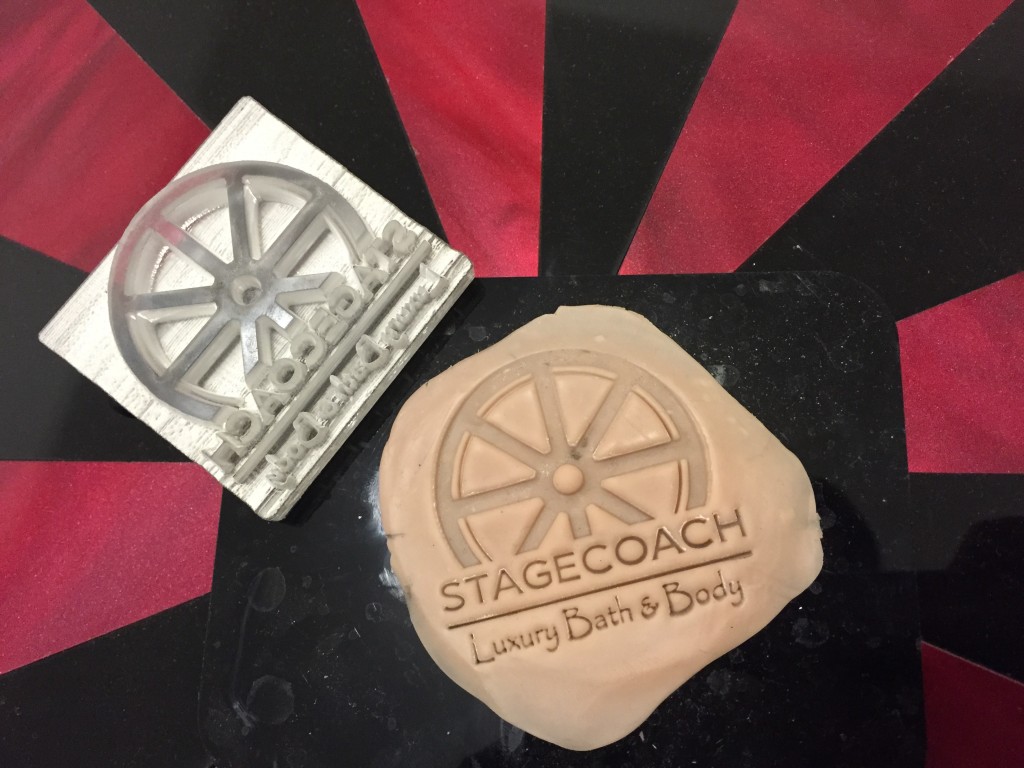 deep laser cut acrylic soap stamp