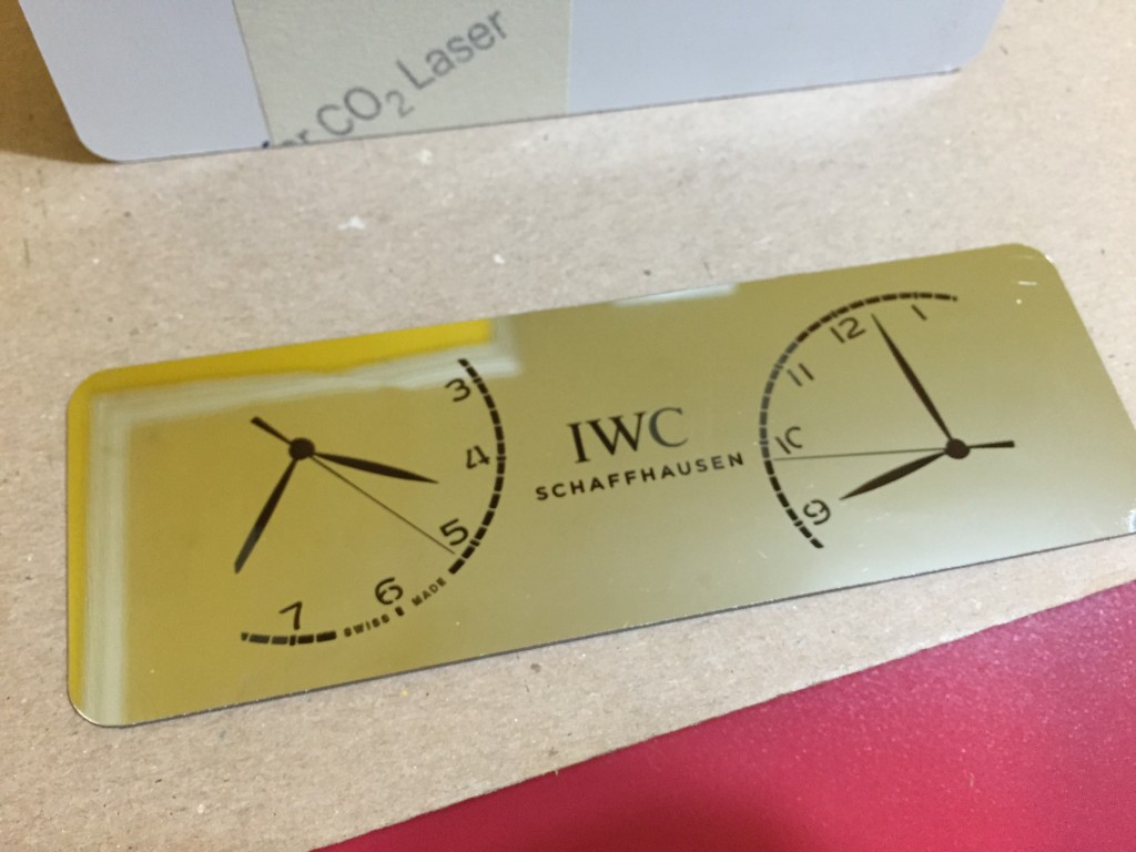 IWC custom laser cut napkin holder