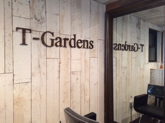 T-Gardens Laser Cut Wood Sign Nmaking in NYC