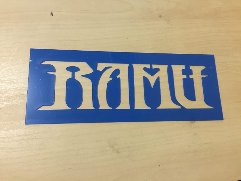 LaserCutZ Hard reusable spray paint stencil laser cut